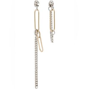 Justine Clenquet Sid Earrings 24K Gold and Brass Drop Earrings